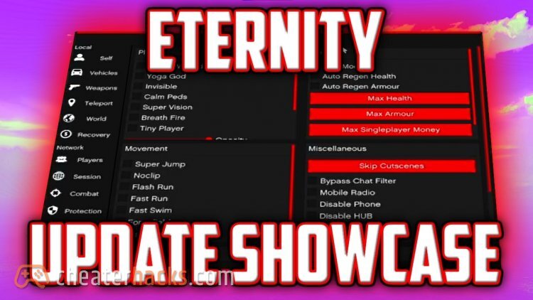 Eternity: Mod Menu for GTA V Online